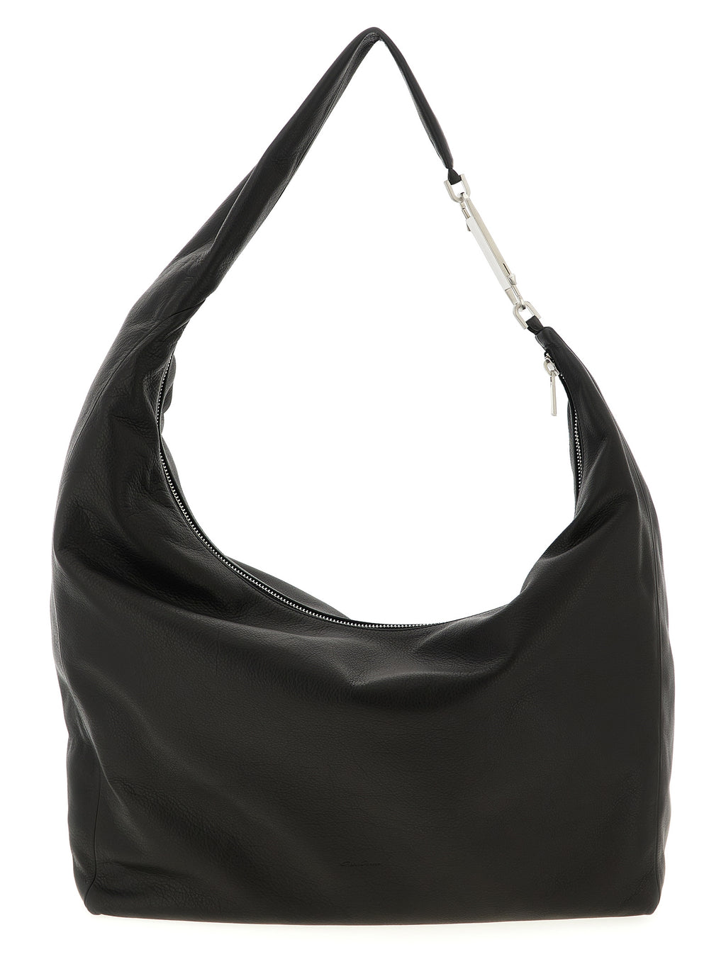 Black Calfskin Shoulder Bag