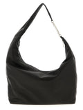 Black Calfskin Shoulder Bag