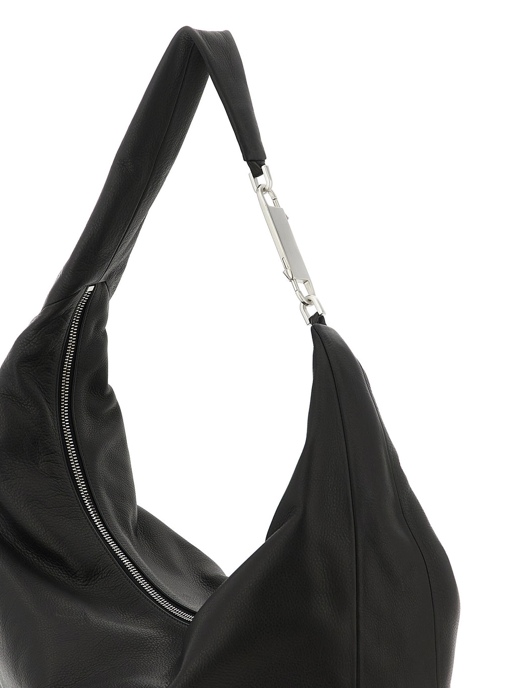 Black Calfskin Shoulder Bag