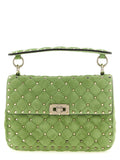 Bicolor Calfskin Shoulder Bag