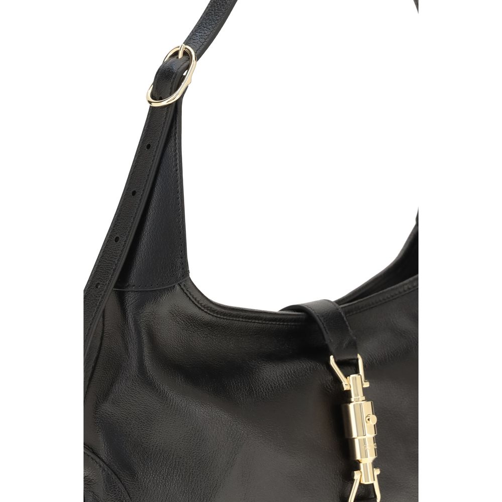 Black Goatskin Shoulder Bag