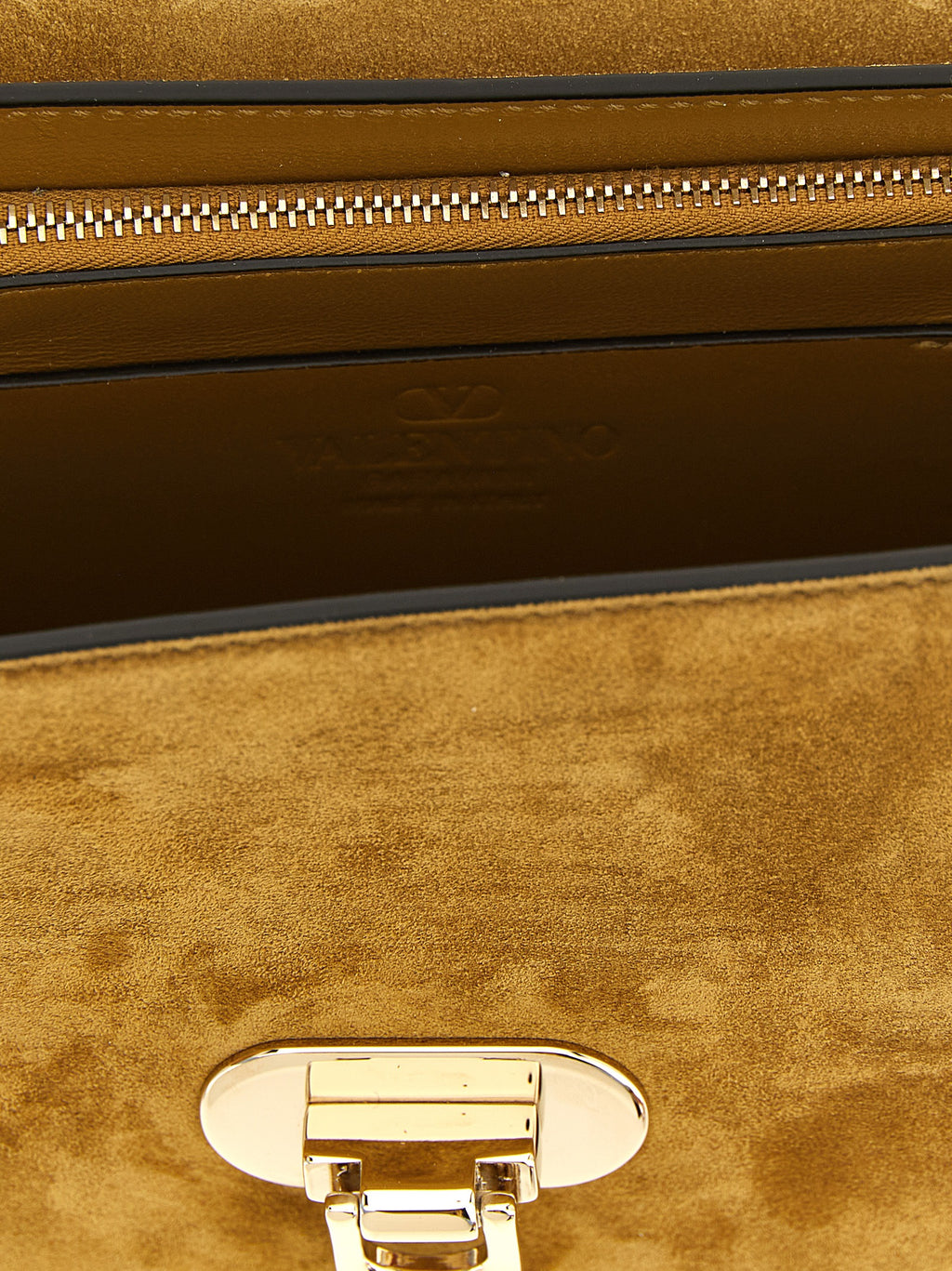 Beige Calfskin Crossbody Bag
