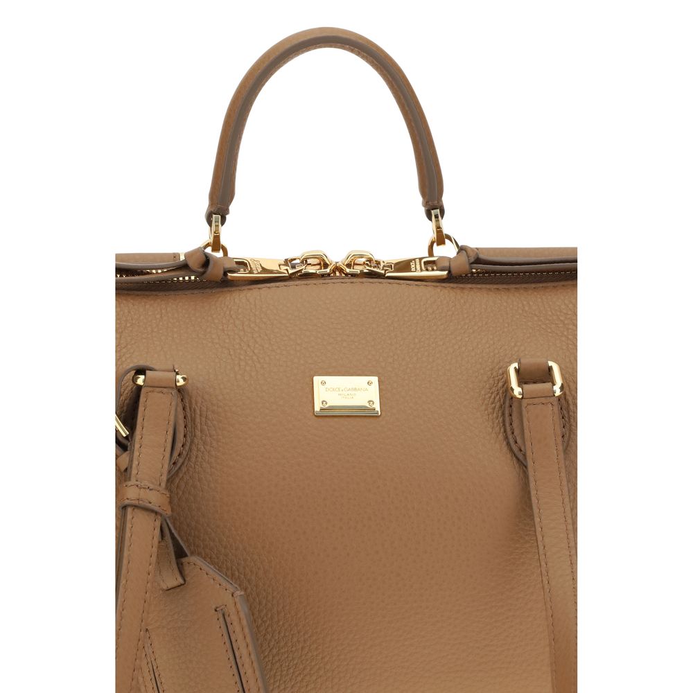 Beige Calf Leather Bos Taurus Shoulder Bag