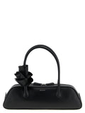Black Calfskin Shoulder Bag