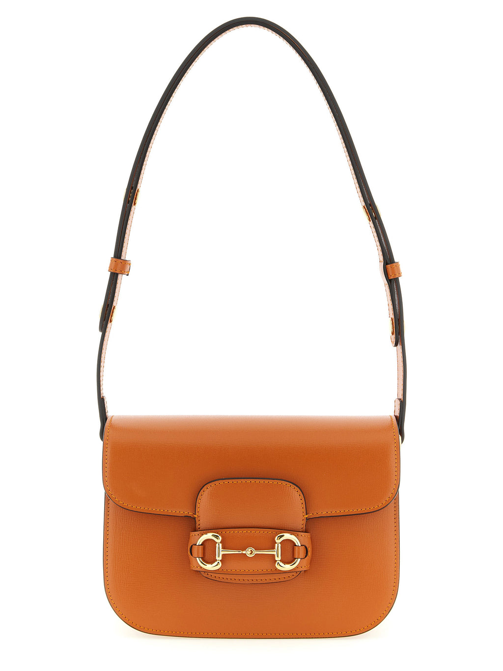 Orange Calfskin Shoulder Bag