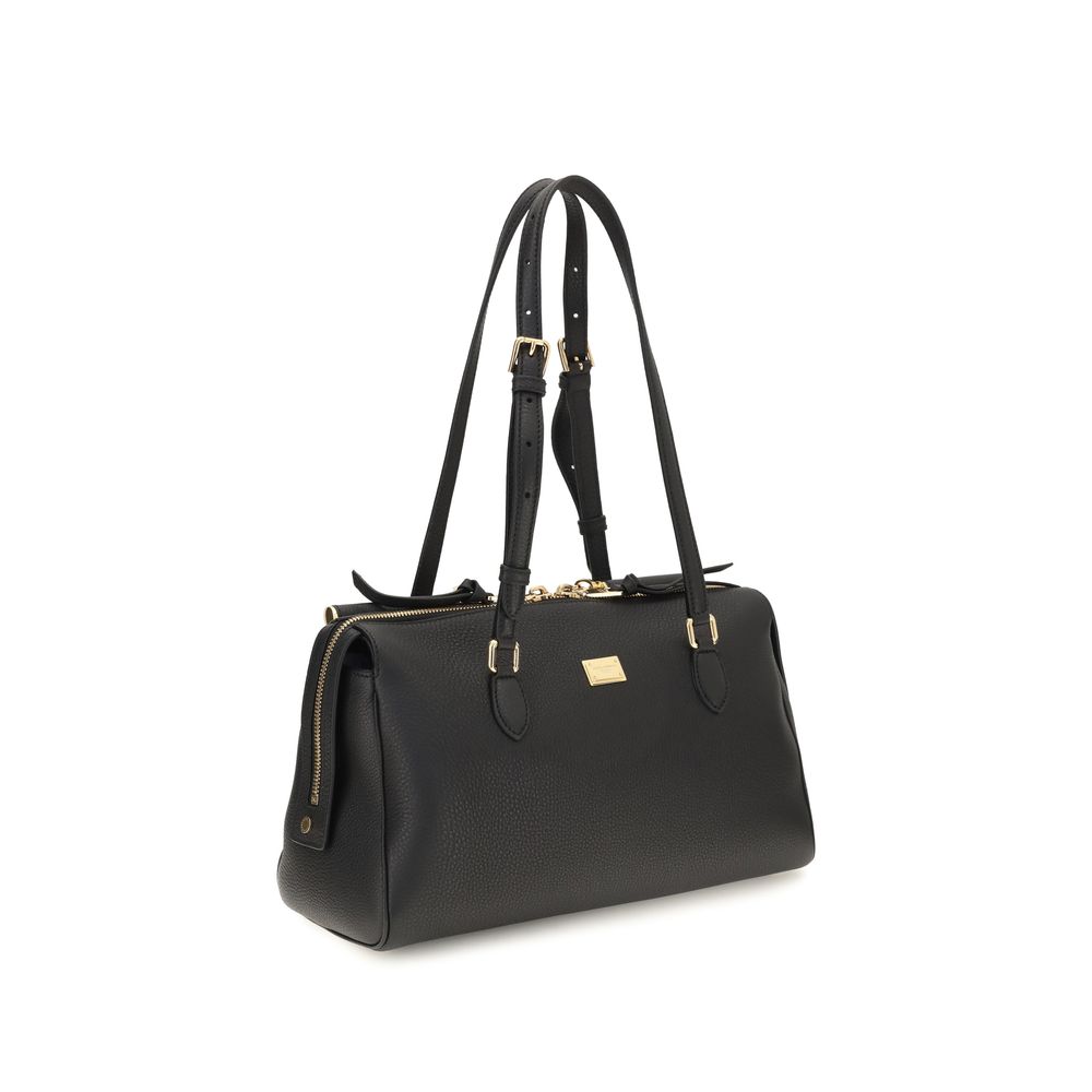 Black Calf Leather Bos Taurus Shoulder Bag