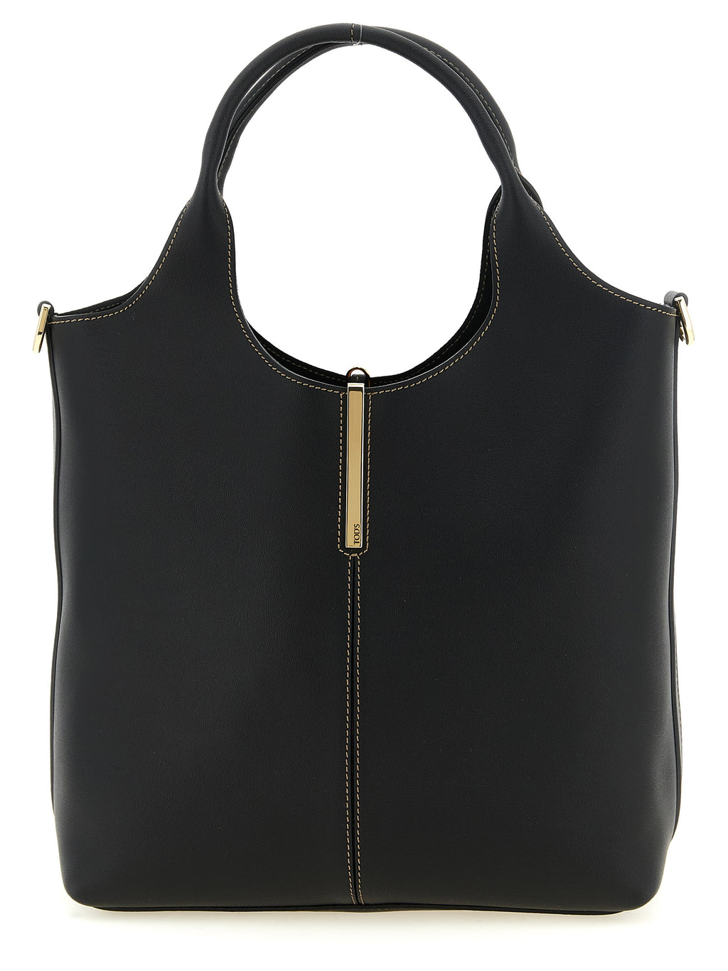 Black Calfskin Tote Bag