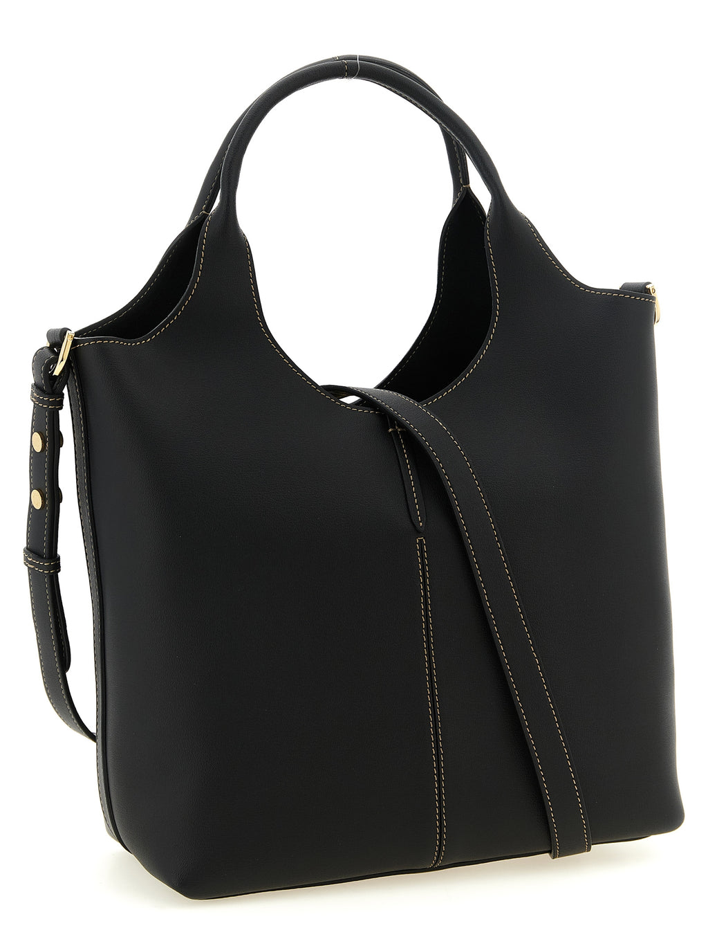 Black Calfskin Tote Bag