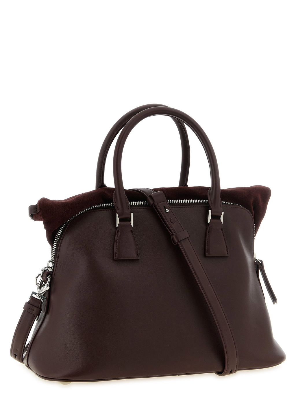 Bordeaux Calfskin Shoulder Bag