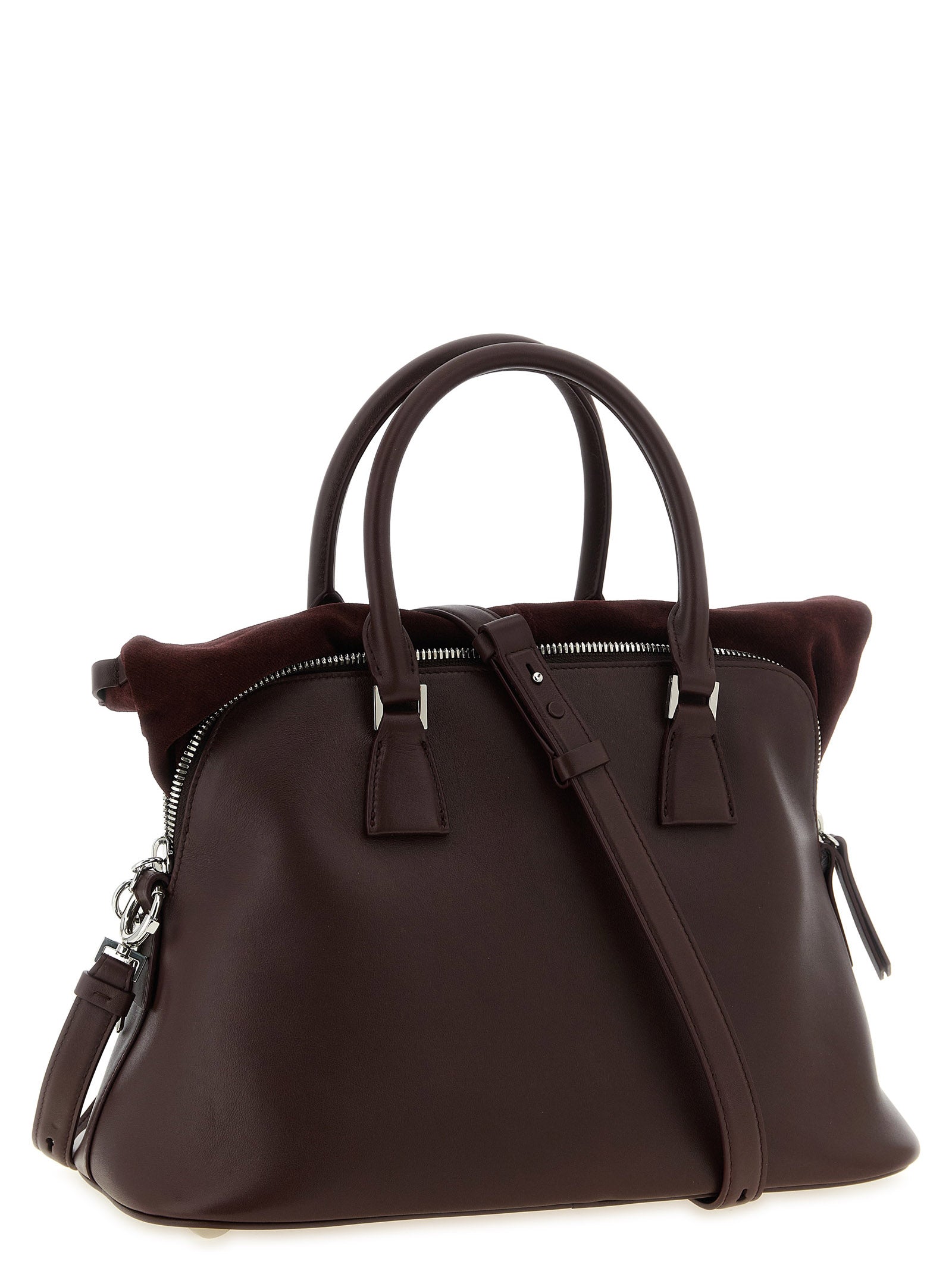 Bordeaux Calfskin Shoulder Bag