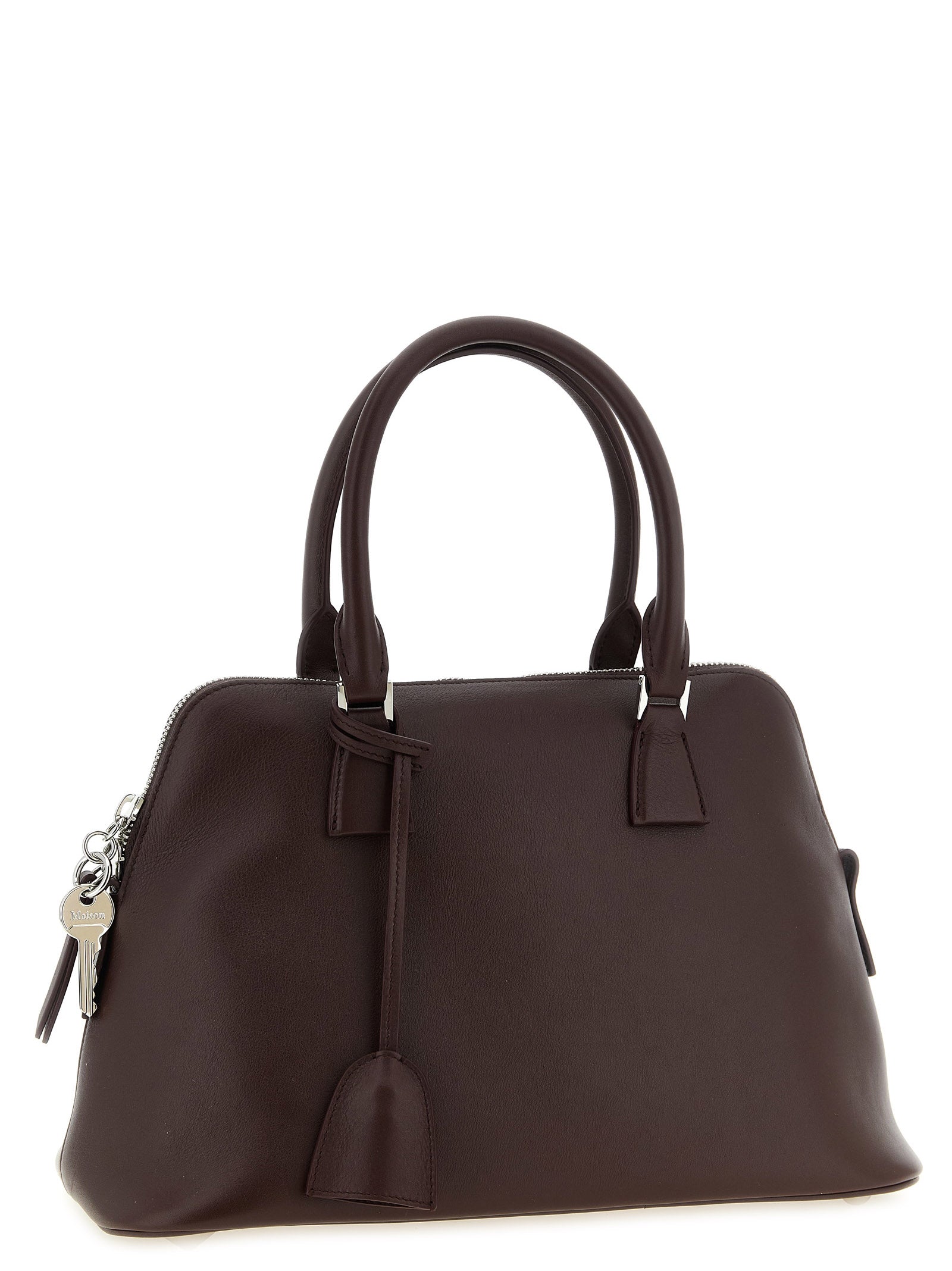 Bordeaux Calfskin Shoulder Bag