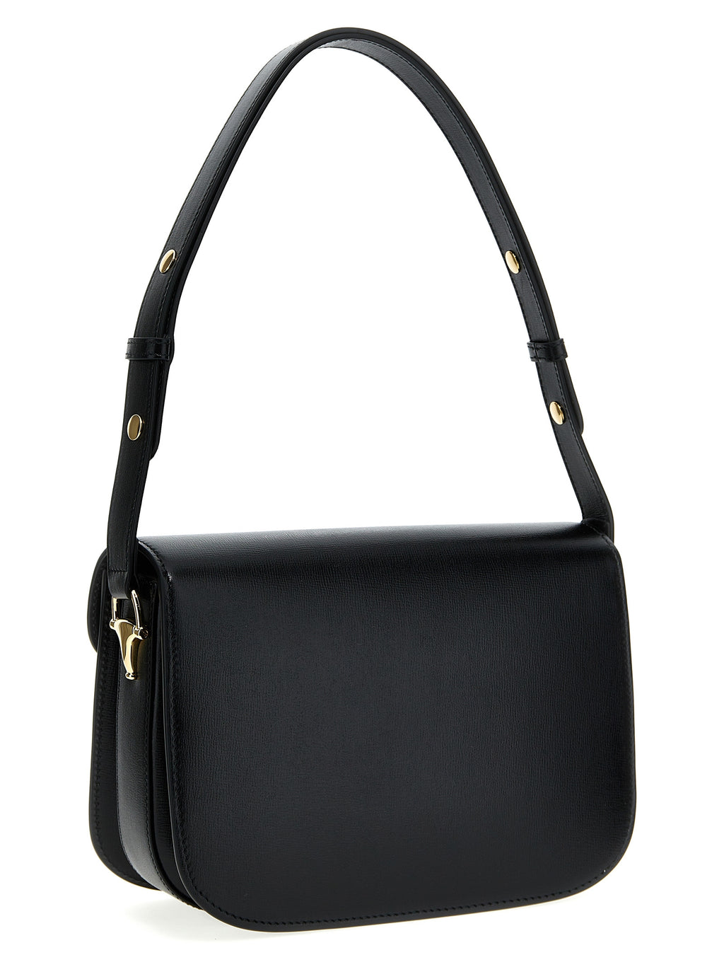 Black Leather Shoulder Bag