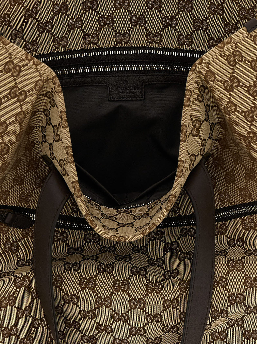 Brown Polyester Shoulder Bag