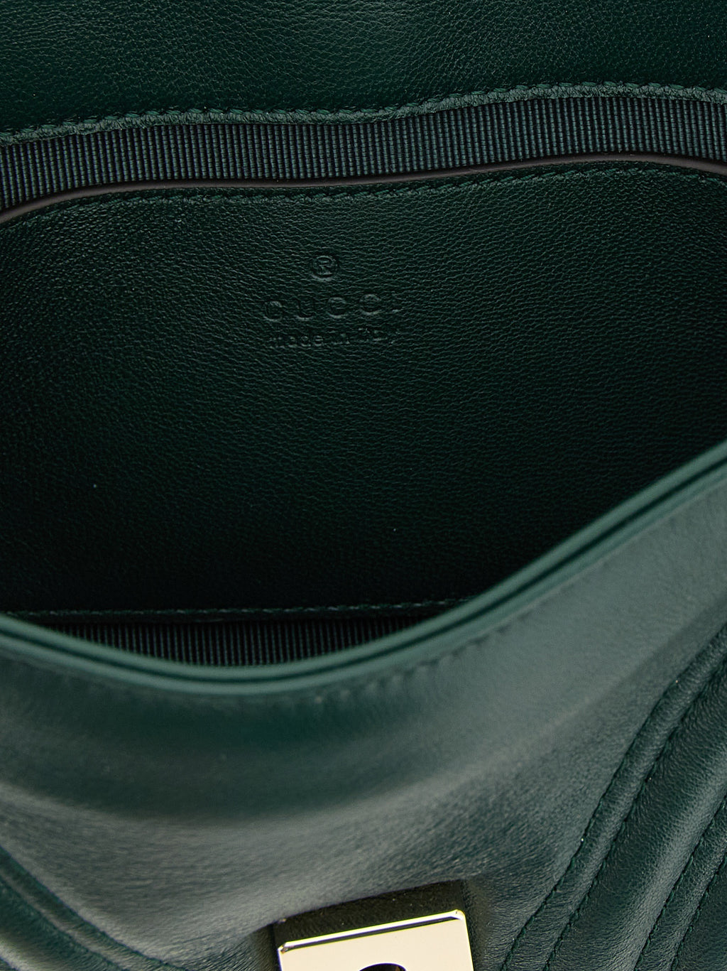 Bicolor Lamb Leather Shoulder Bag