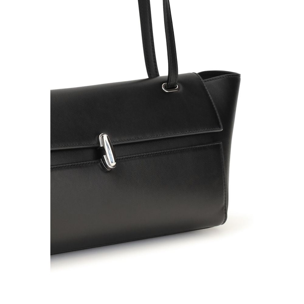Black Calf Leather Bos Taurus Shoulder Bag