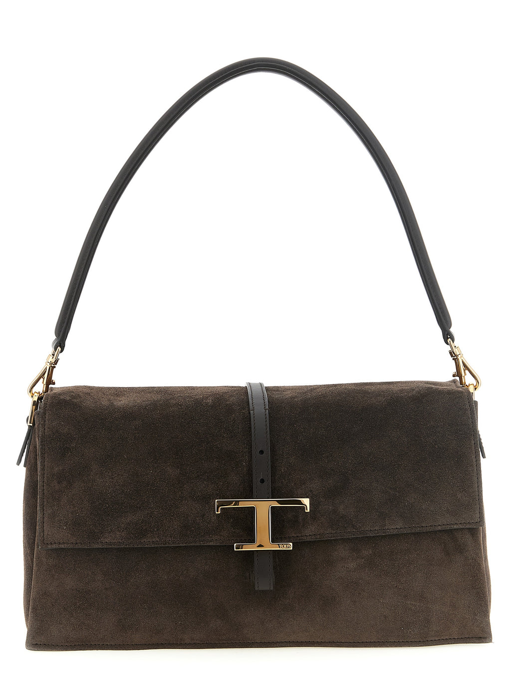 Brown Calfskin Shoulder Bag