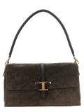 Brown Calfskin Shoulder Bag