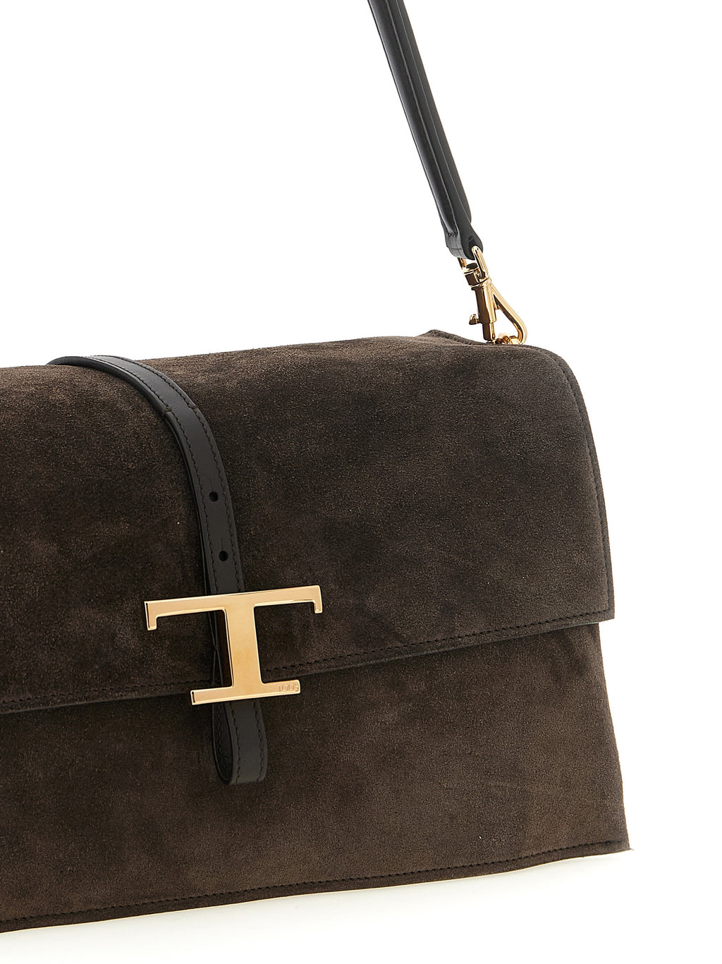 Brown Calfskin Shoulder Bag