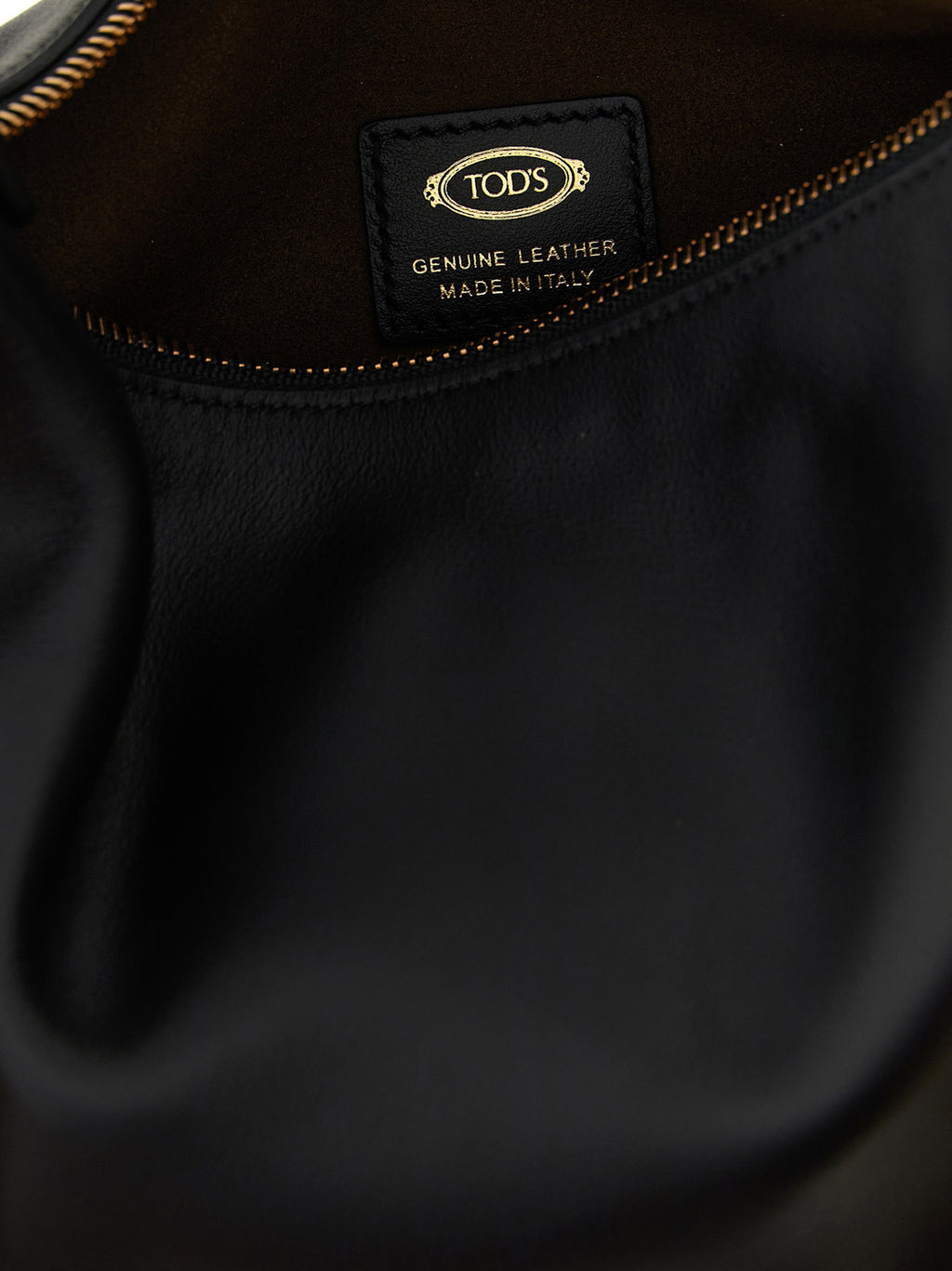 Black Calfskin Shoulder Bag