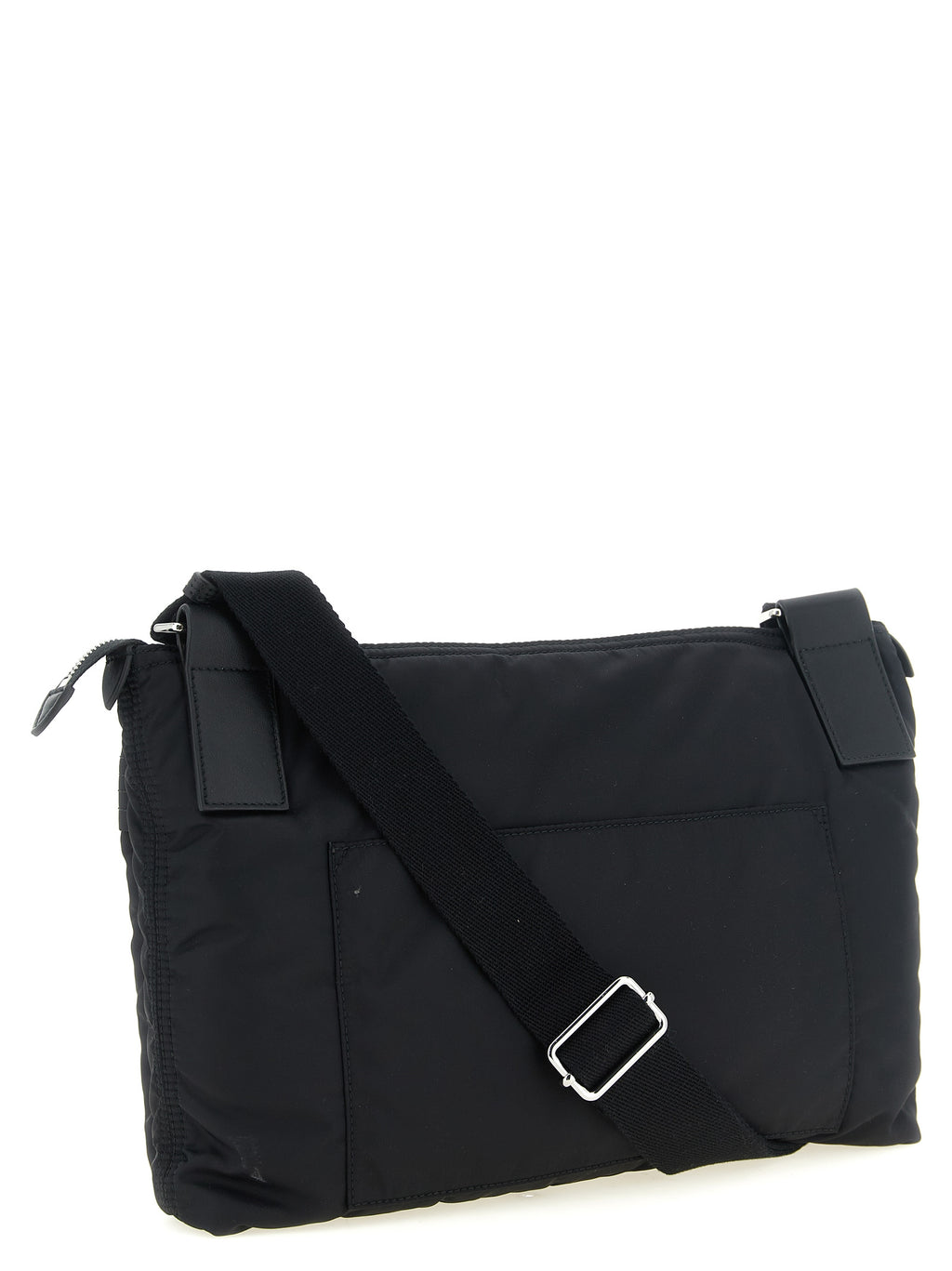 Black Polyamide Crossbody Bag