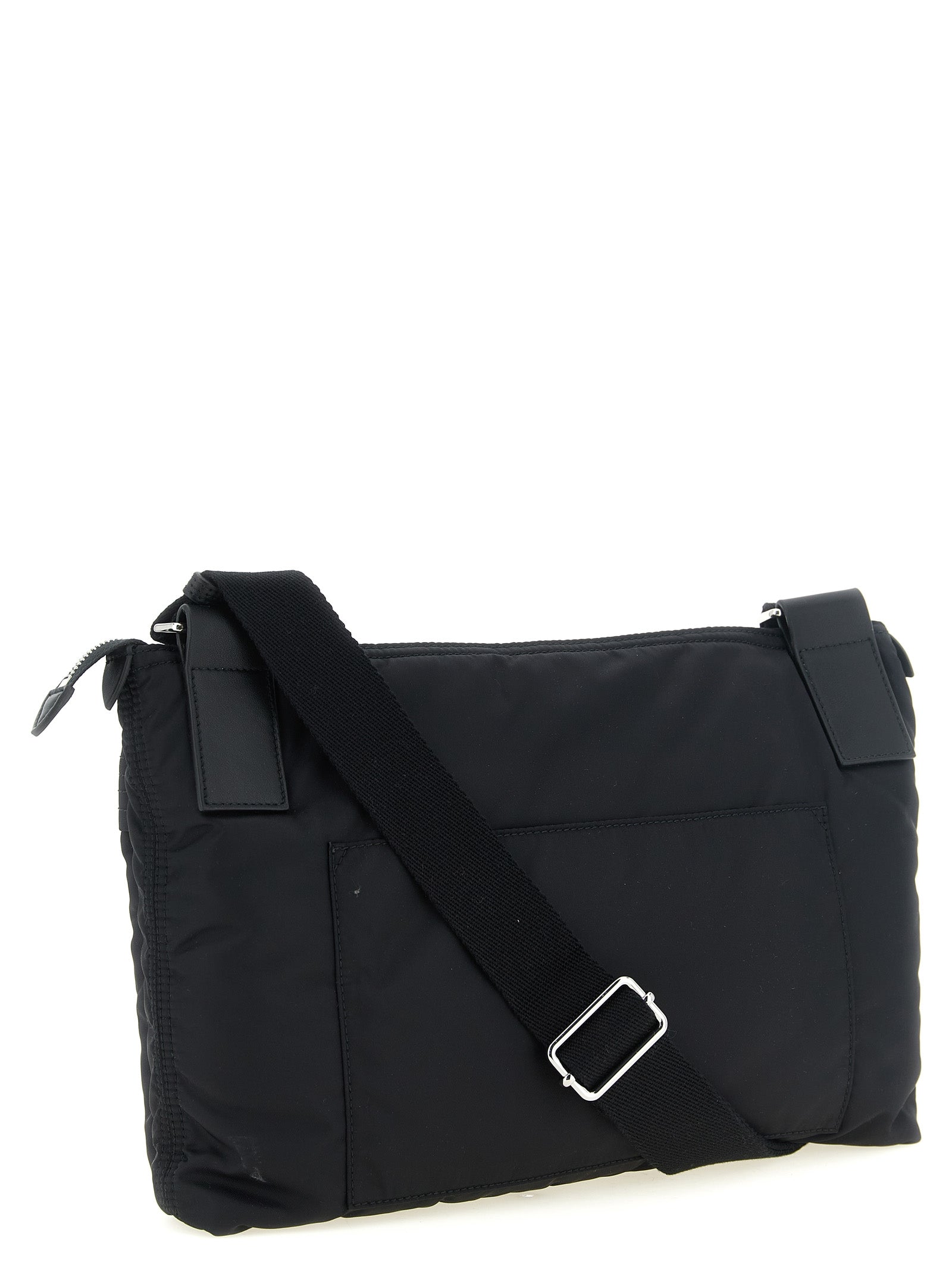 Black Polyamide Crossbody Bag