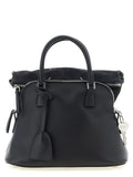Black Calfskin Shoulder Bag