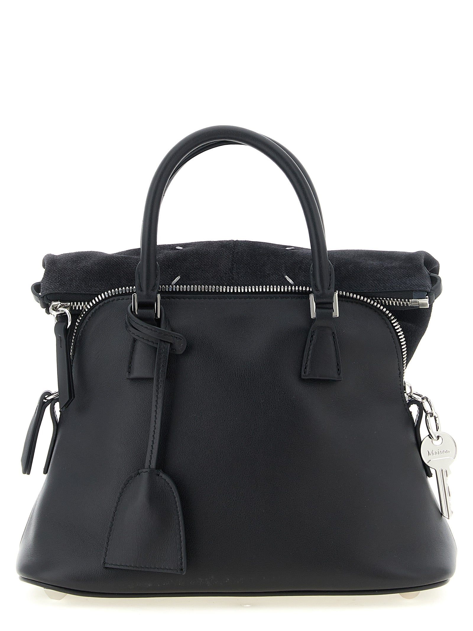 Black Calfskin Shoulder Bag