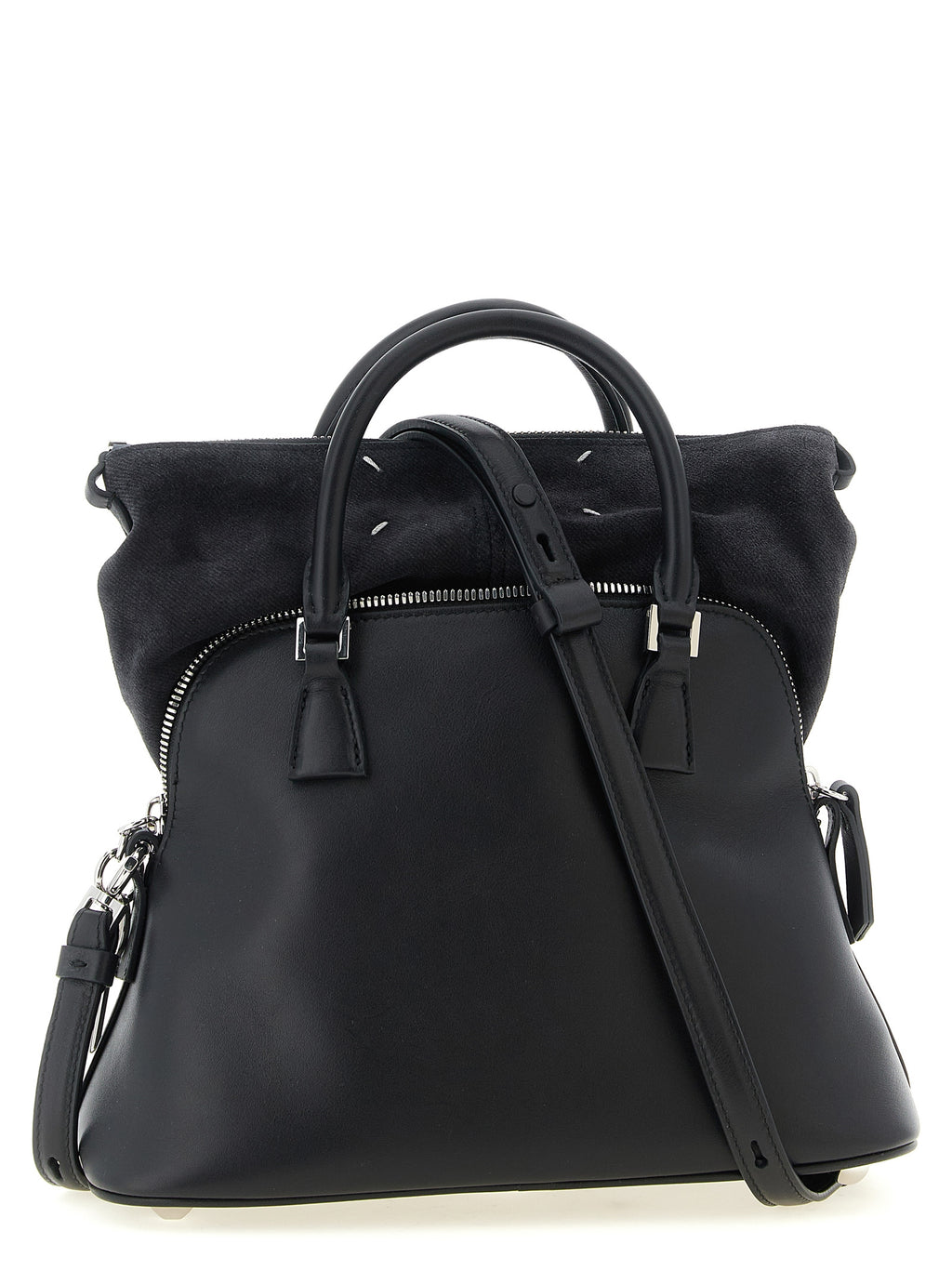 Black Calfskin Shoulder Bag