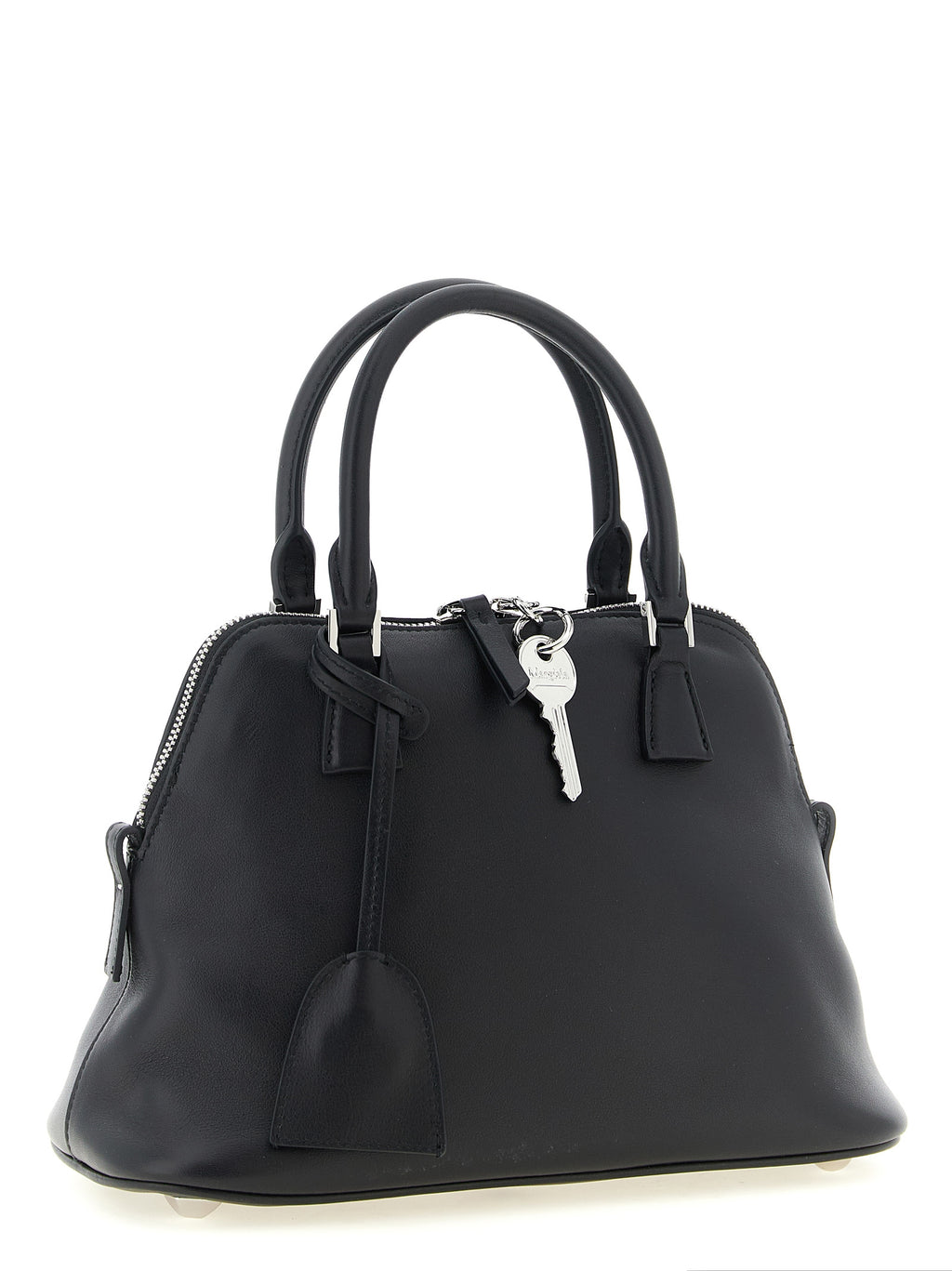 Black Calfskin Shoulder Bag