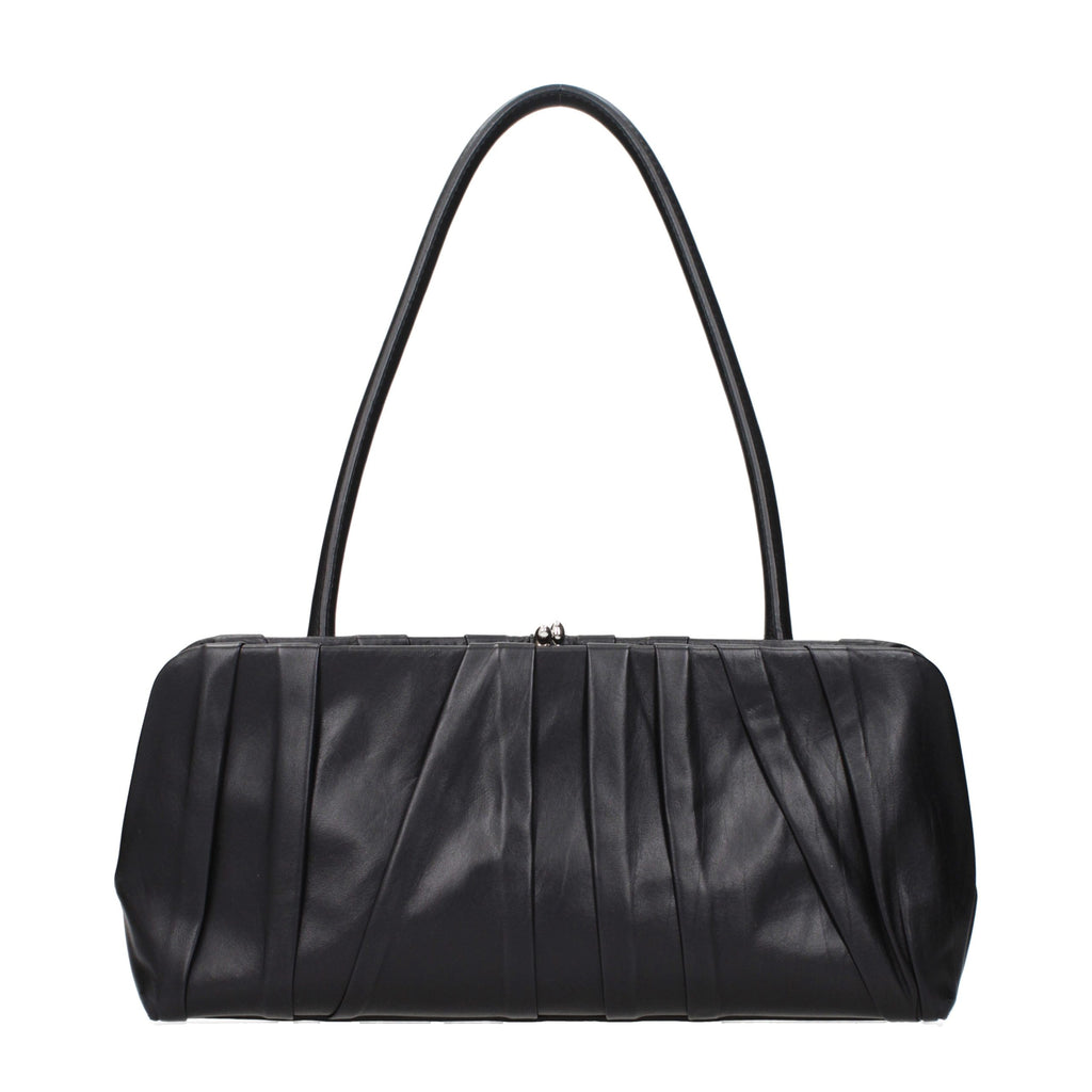 Black Leather Shoulder Bag