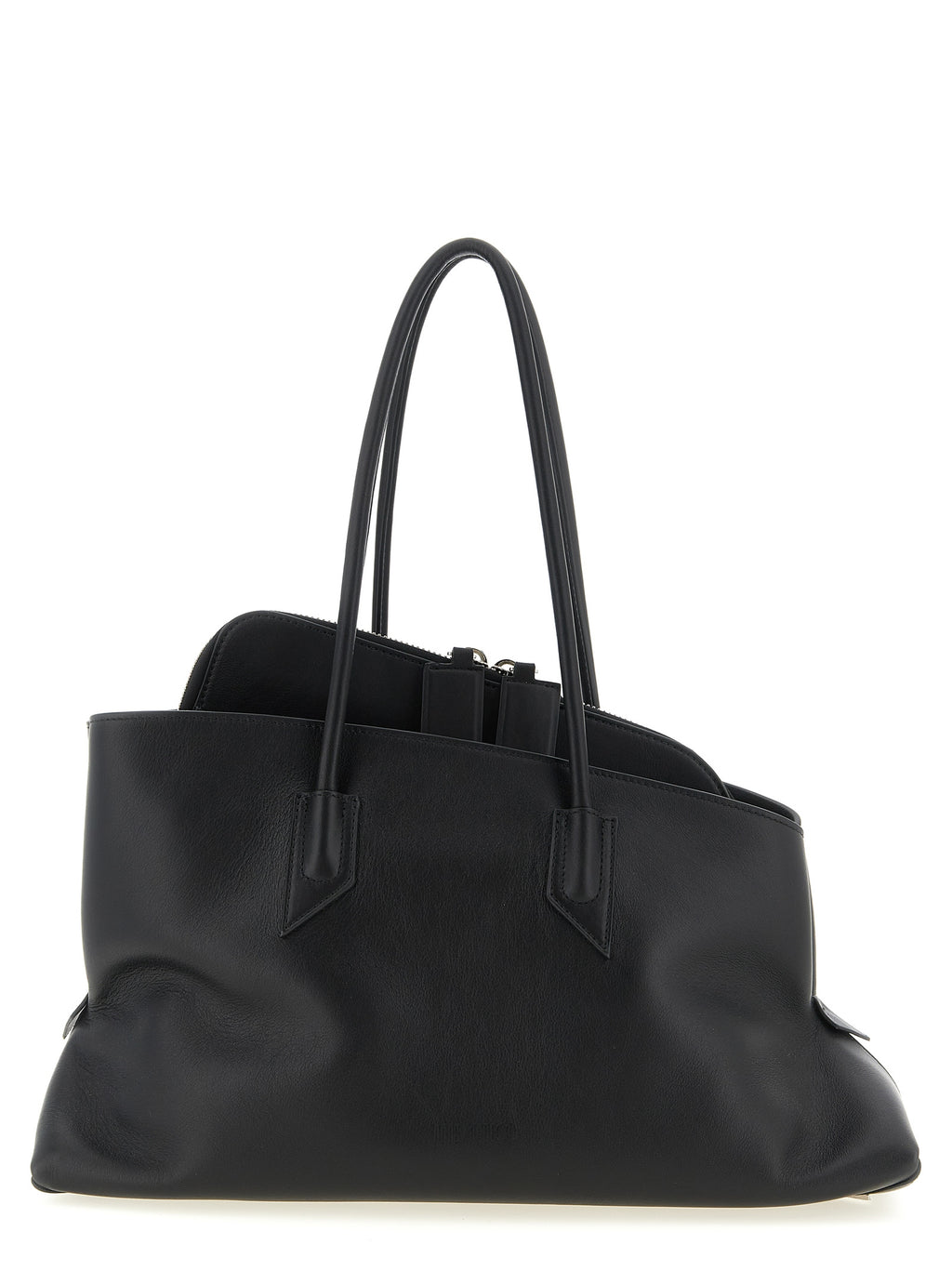 Black Calfskin Shoulder Bag