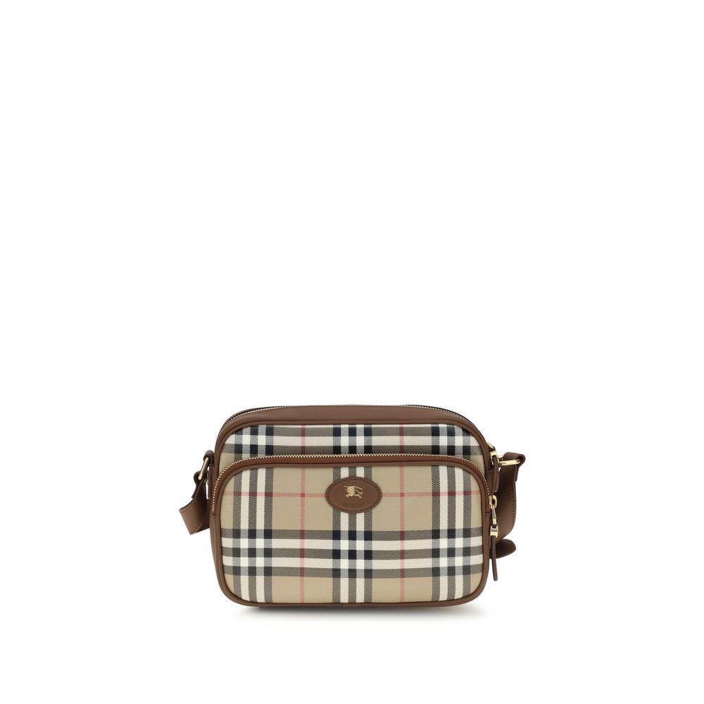 Beige Cotton Shoulder Bag