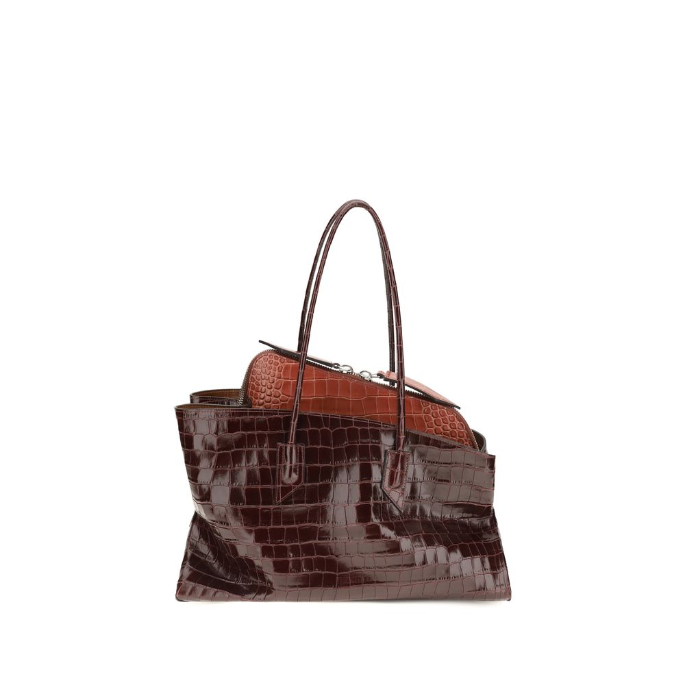 Bordeaux Calf Leather Bos Taurus Shoulder Bag