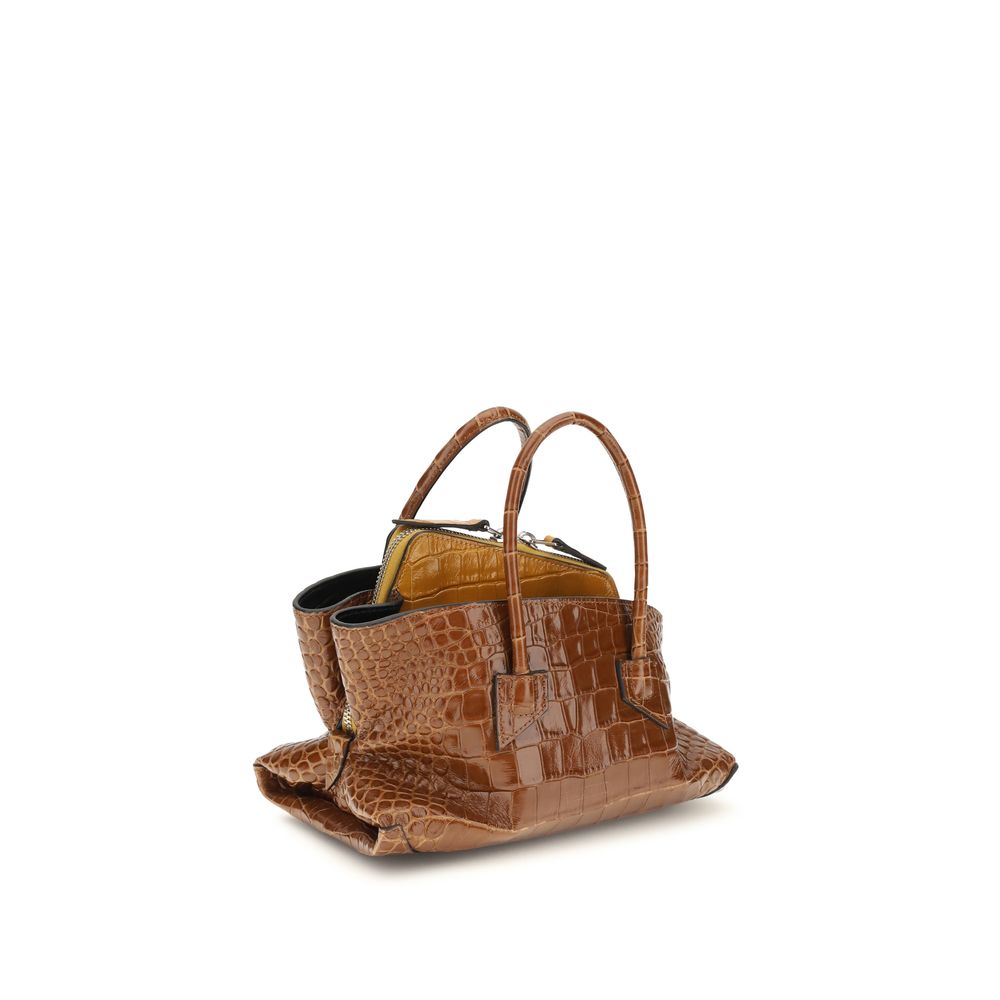 Brown Calf Leather Bos Taurus Handbag