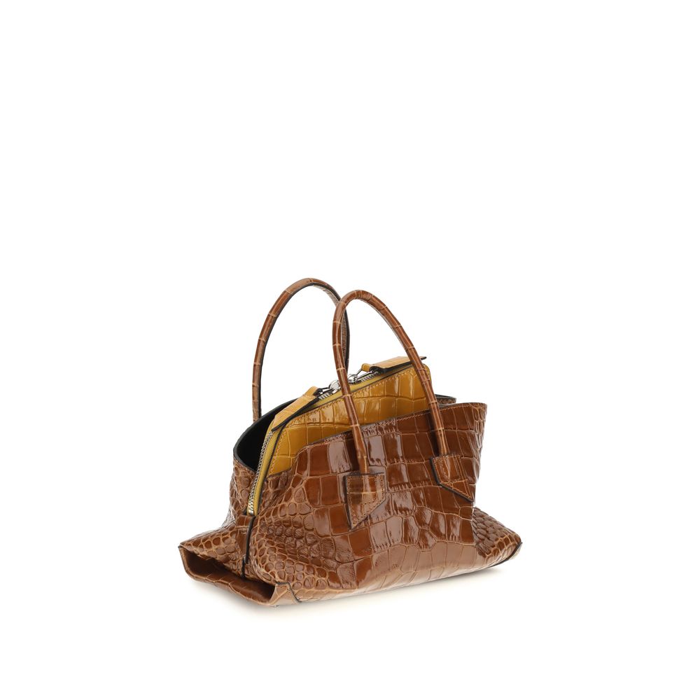 Brown Calf Leather Bos Taurus Handbag