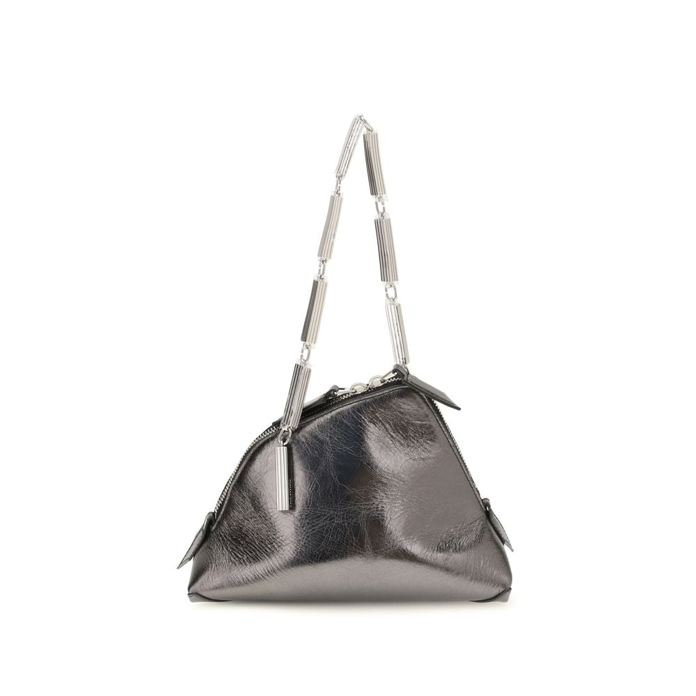 Silver Calf Leather Bos Taurus Handbag