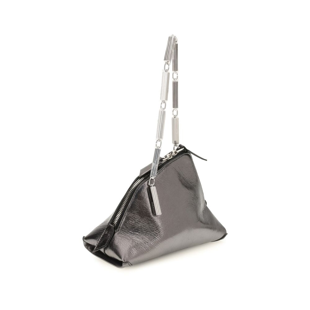 Silver Calf Leather Bos Taurus Handbag