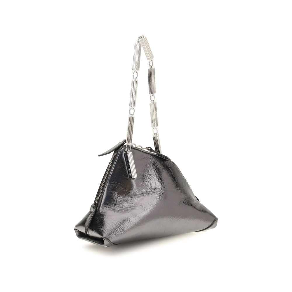 Silver Calf Leather Bos Taurus Handbag