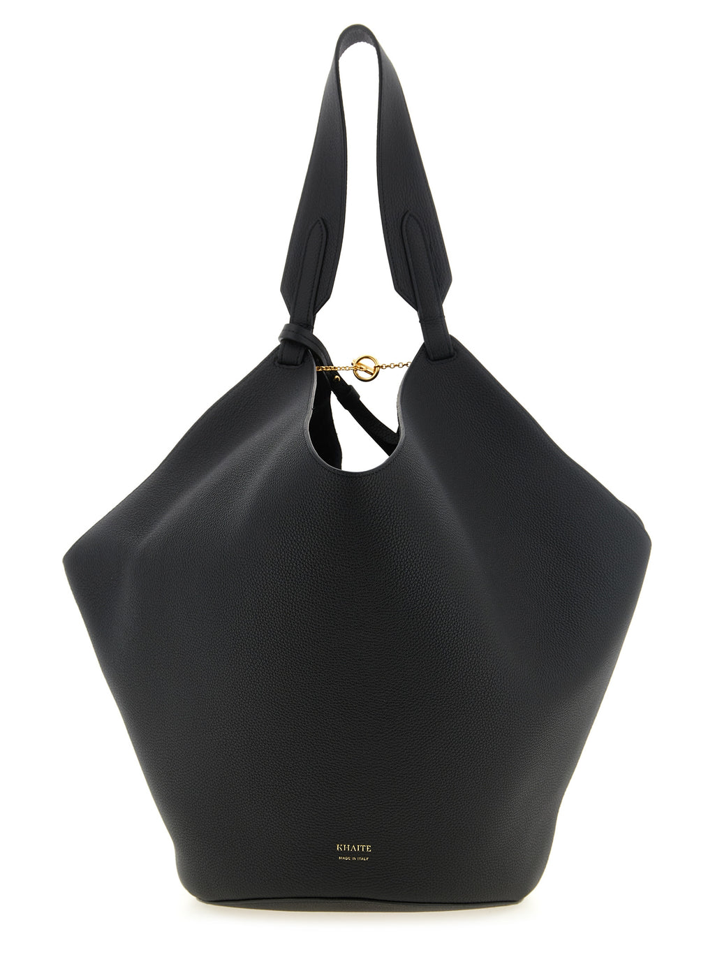 Black Calfskin Tote Bag