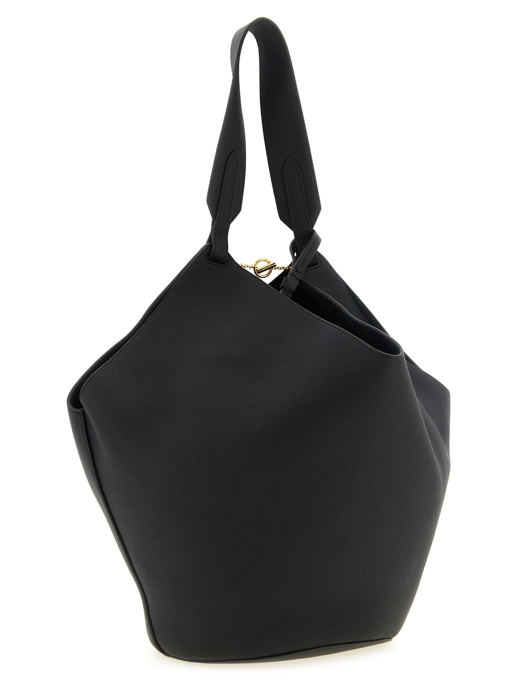 Black Calfskin Tote Bag