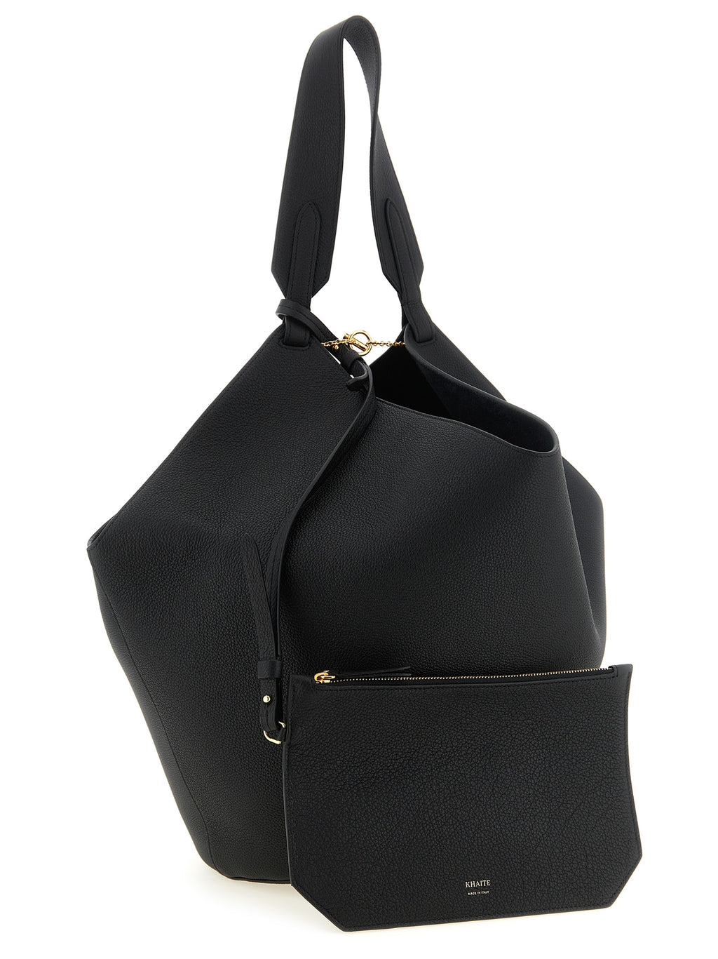 Black Calfskin Tote Bag