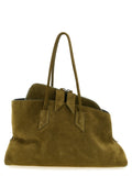 Bicolor Bovine Leather Shoulder Bag