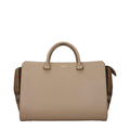 Beige Leather Handbag