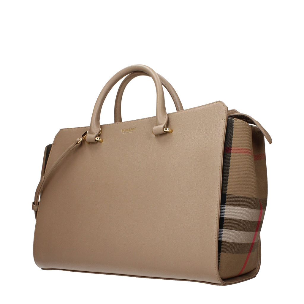 Beige Leather Handbag