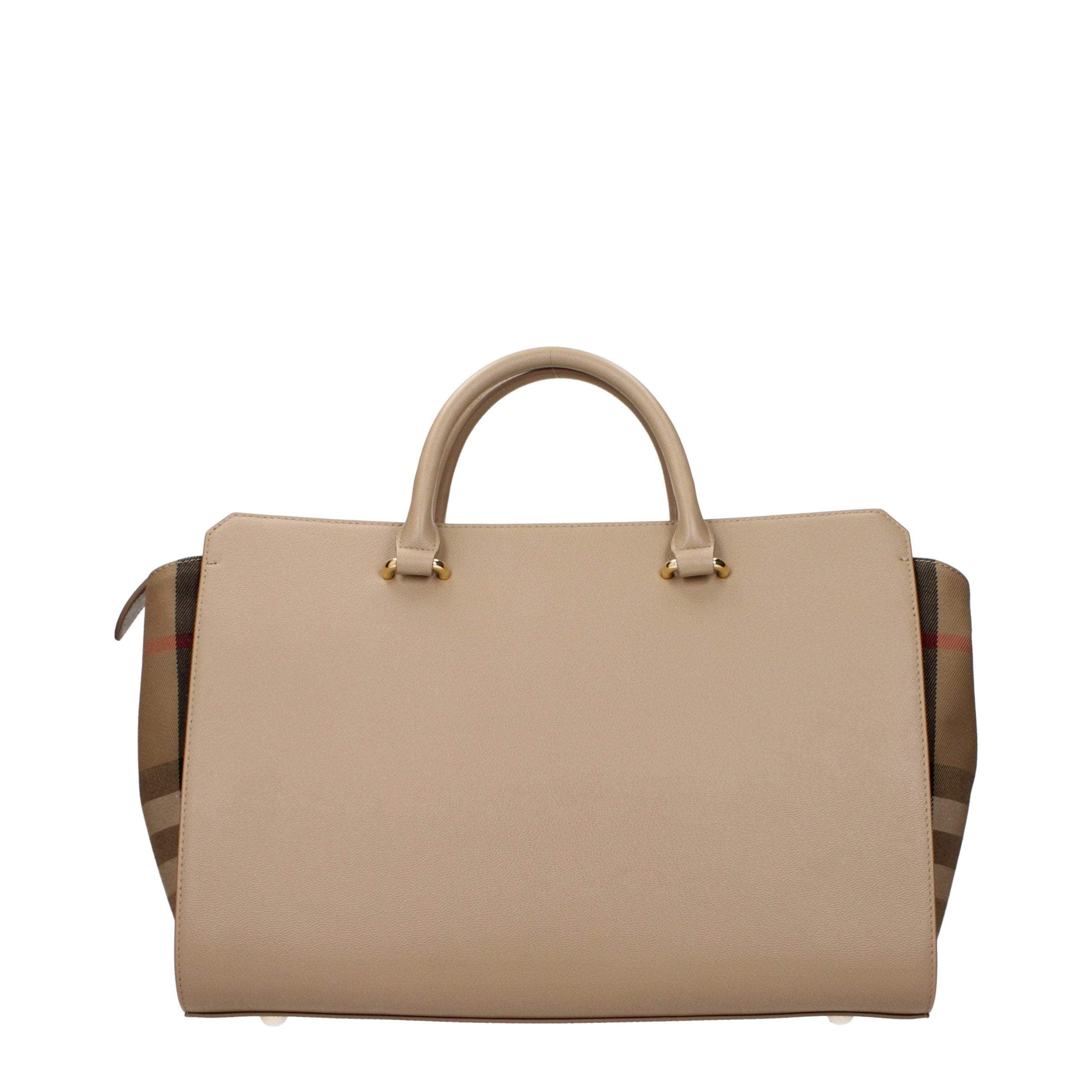 Beige Leather Handbag