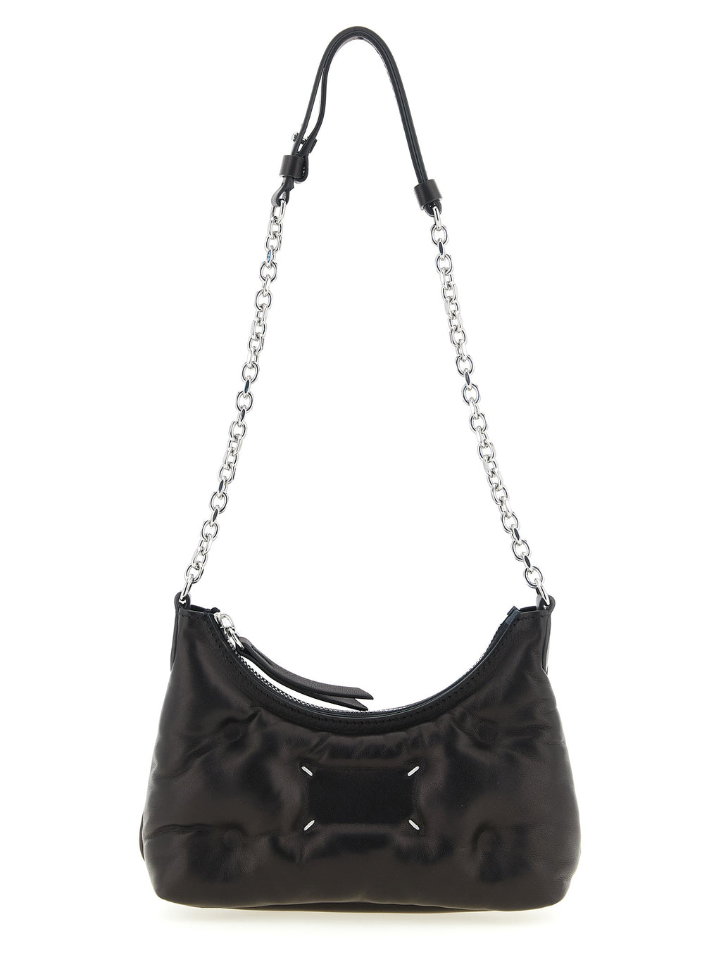 Black Lamb Leather Crossbody Bag