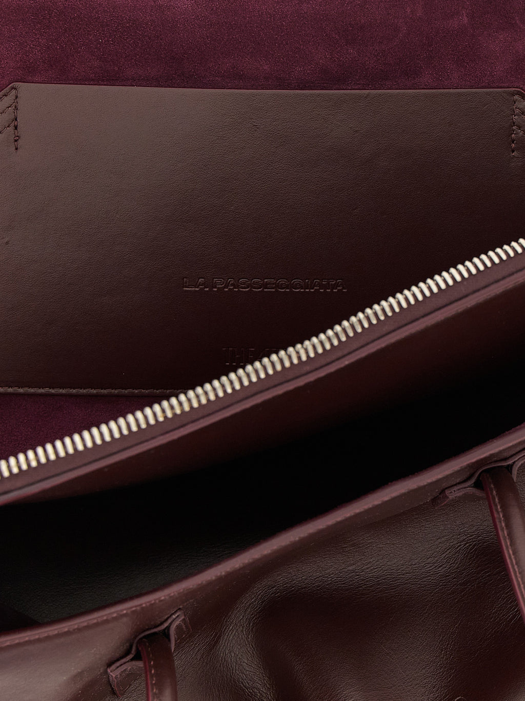 Purple Bovine Leather Shoulder Bag