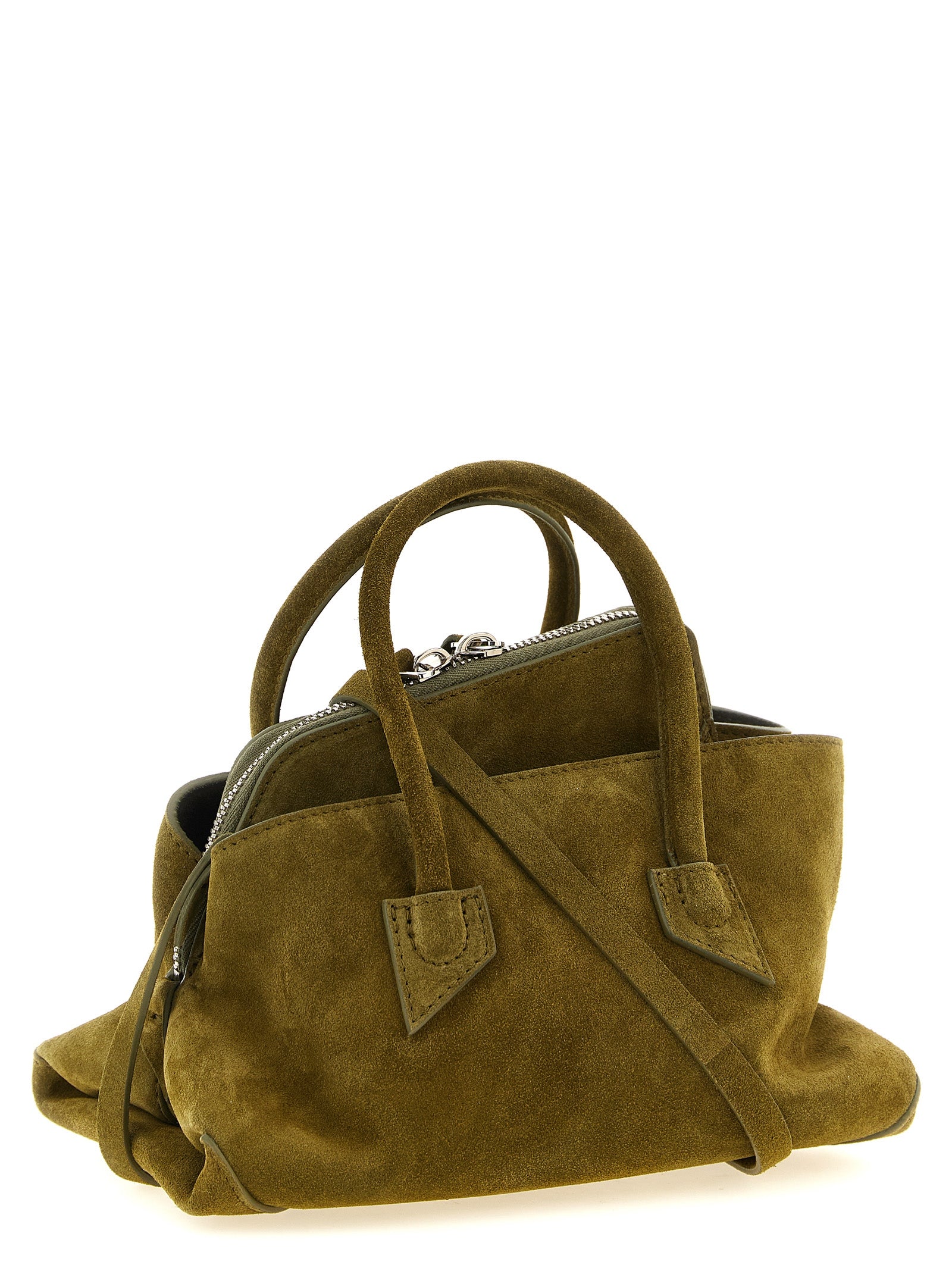 Bicolor Bovine Leather Handbag