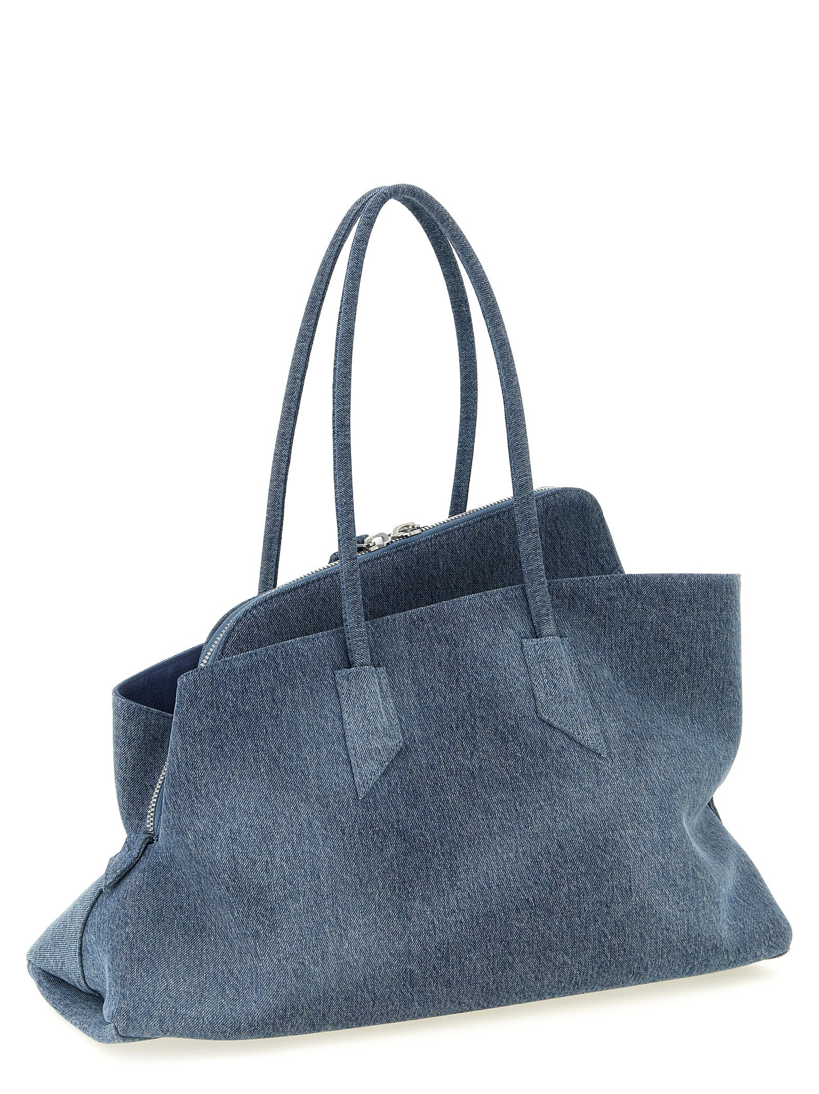 Blue Cotton Shoulder Bag