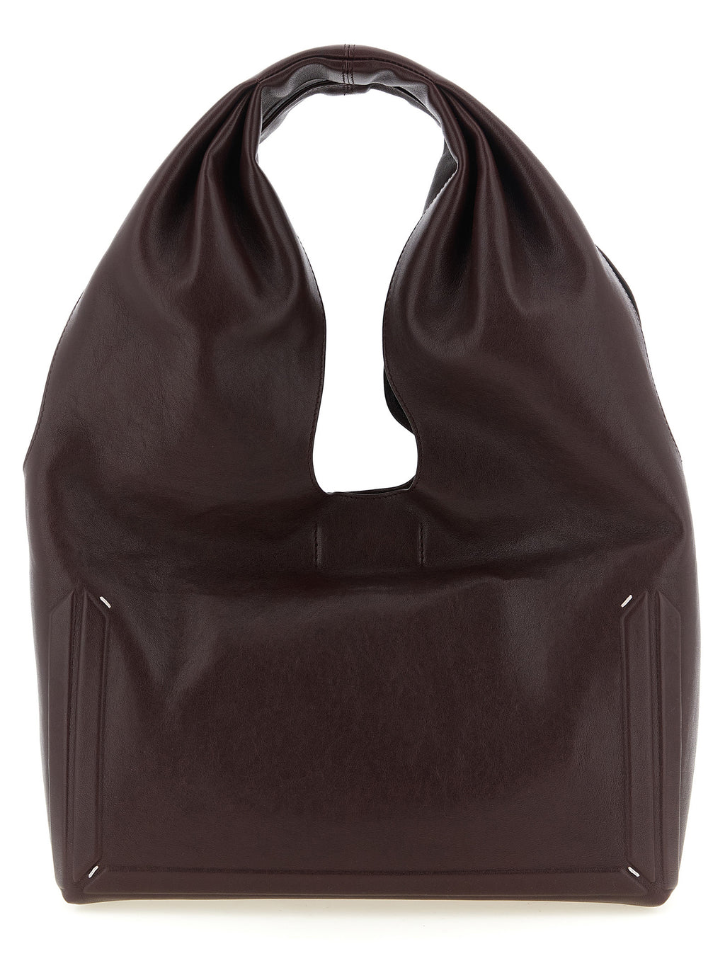 Bordeaux Lamb Leather Shoulder Bag